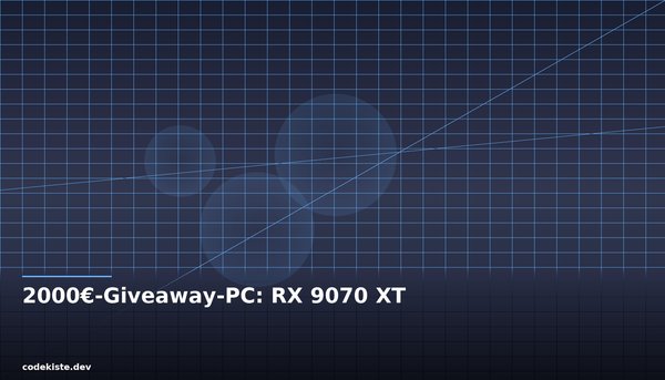Analyse des 2000€-Giveaway-PCs: RX 9070 XT und das Corsair Wood-Gehäuse