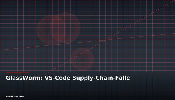 GlassWorm-Takedown: Wenn VS-Code-Extensions zur Supply-Chain-Falle werden