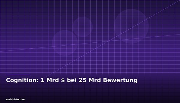 Devin-Macher Cognition sammelt 1 Milliarde Dollar bei 25 Milliarden Bewertung